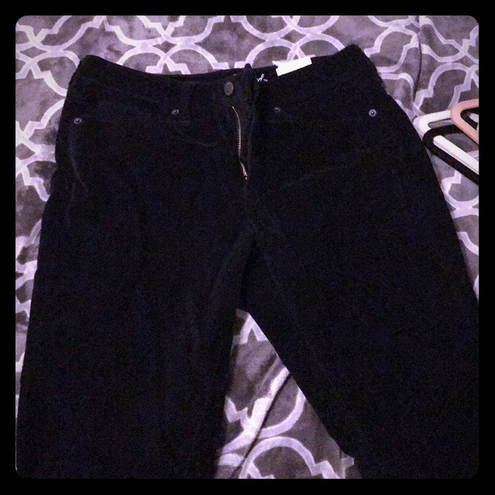 Velvet black pants
